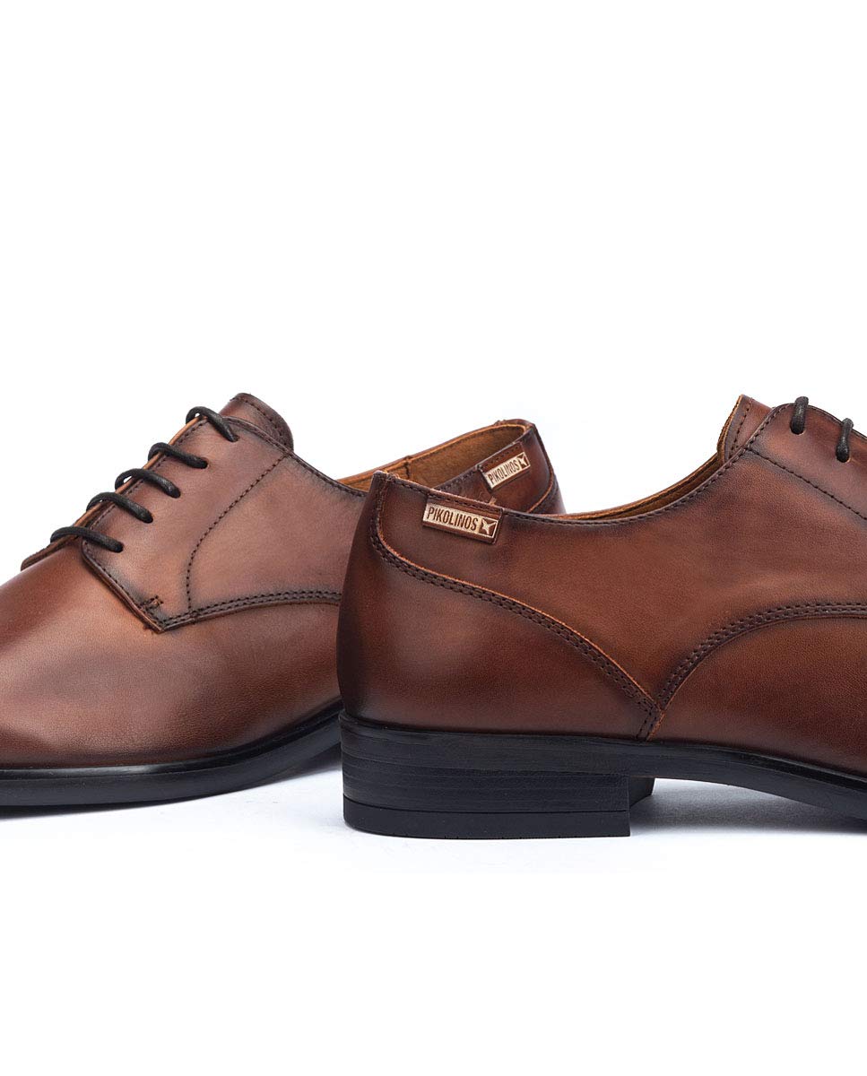 Pikolinos Bristol Zapatos Cordones Hombre | en Cuero | Plantilla Extraíble | Talla EU 39-47