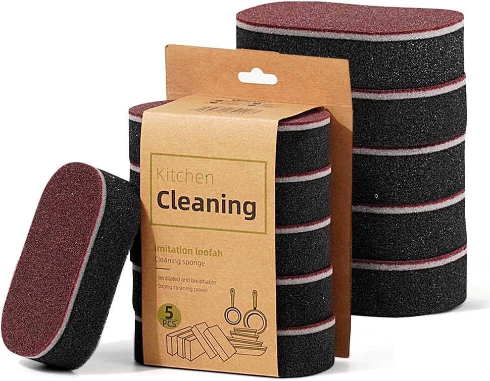 Image of Magic Cleaning Sponges Eraser, 2026 New Non-Scratch Dual-Sided Sponges, Multi-Functional Non Scratch Scrub Sponge for Kitchen Bathroom Wall Floor Sink Tub Stain Removal (10pcs)