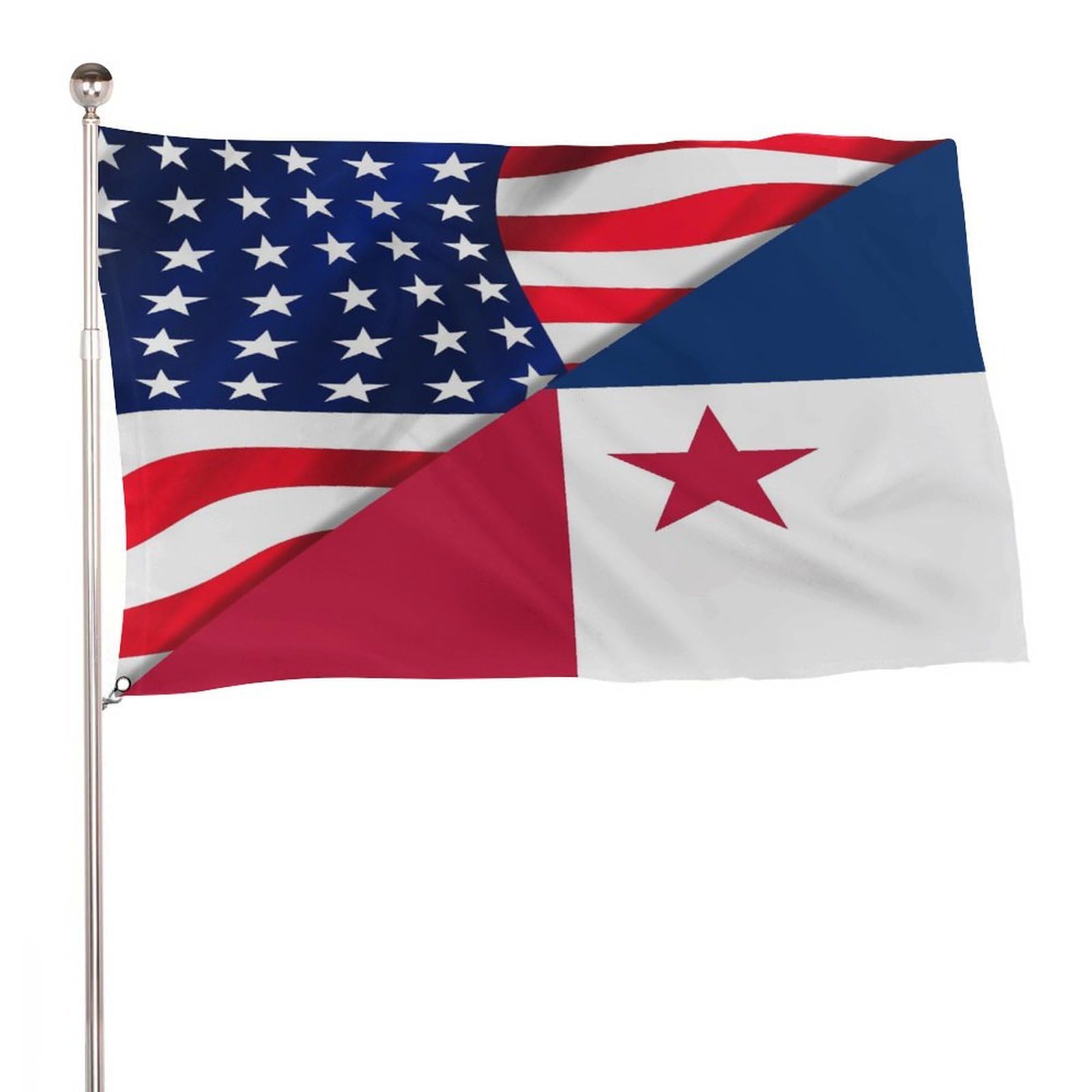 Bandera de Texas personalizada de una cara que vuela fácil sin pesar en patios y jardines