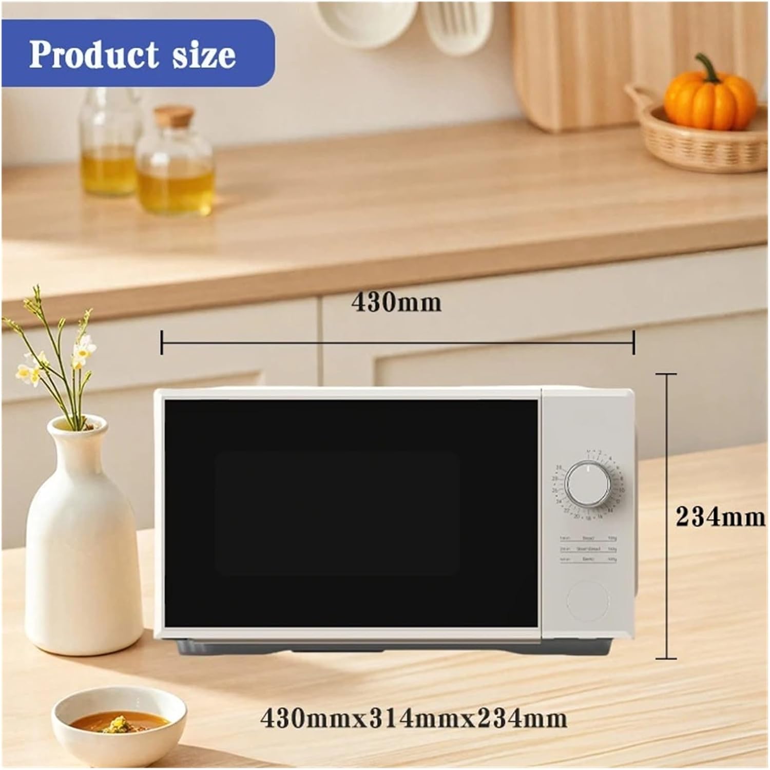 Multifunctional Microwave Oven Microwave Oven 17L Household Appliances Electric Mechanical Knob Control Microwave(US)