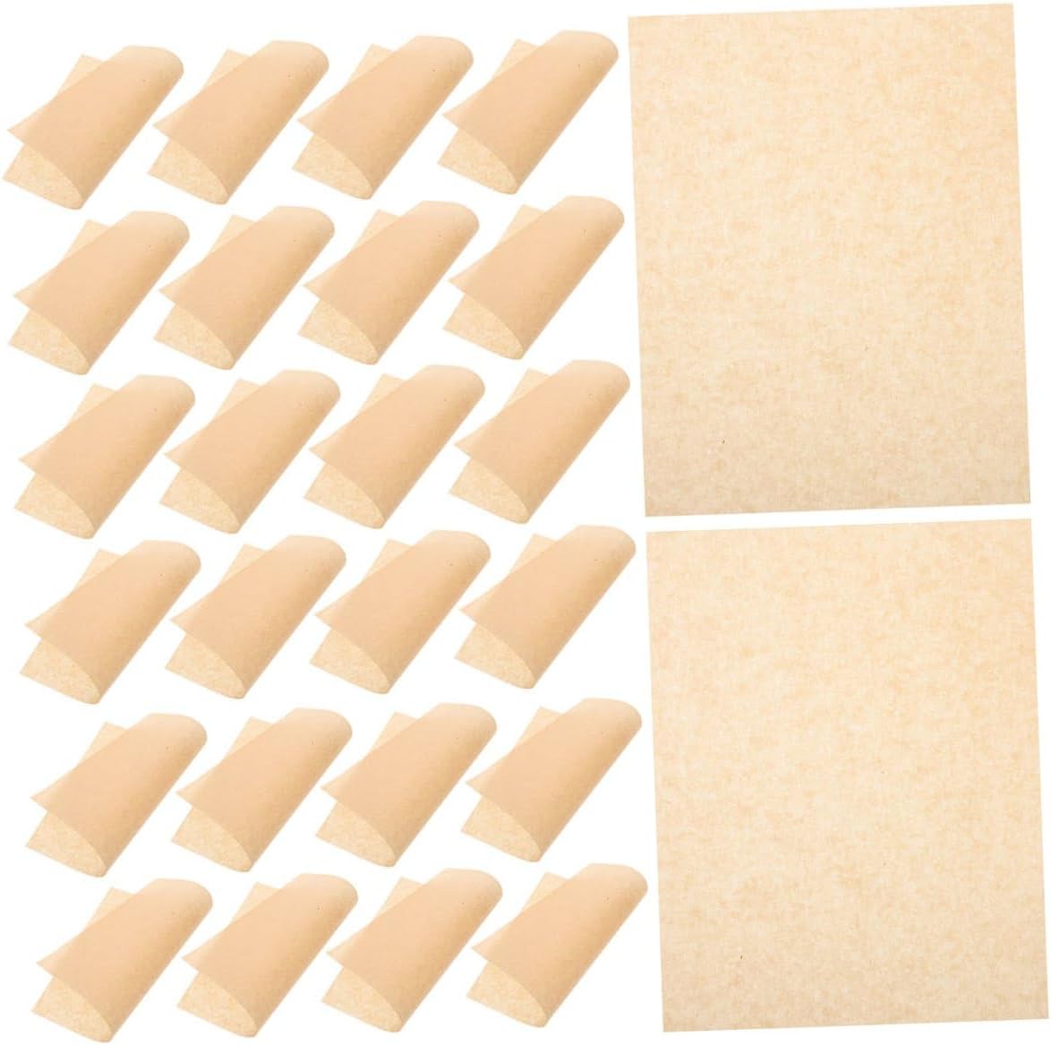 500pcs Baking Parchment Paper Sheets 20x25cm Thickened Food-grade Greaseproof Oil-resistant Pads for Pizza, Bbq, Frying, and Pastry Cooking