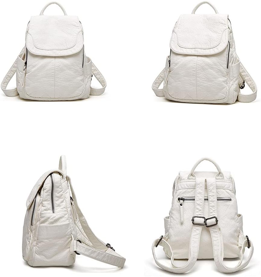 Women Soft PU Leather Cute Small Backpack Purse Girls School Bag Bookbag Purse Satchel Fashion Daypack