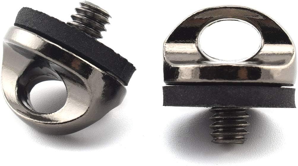 1/4" Camera Neck Strap Screw Holder, SDTC Tech 2 Pack 1/4-20 Thread Camera Screws with Rubber Washer for Quick Install/Release Wrist Strap Sling