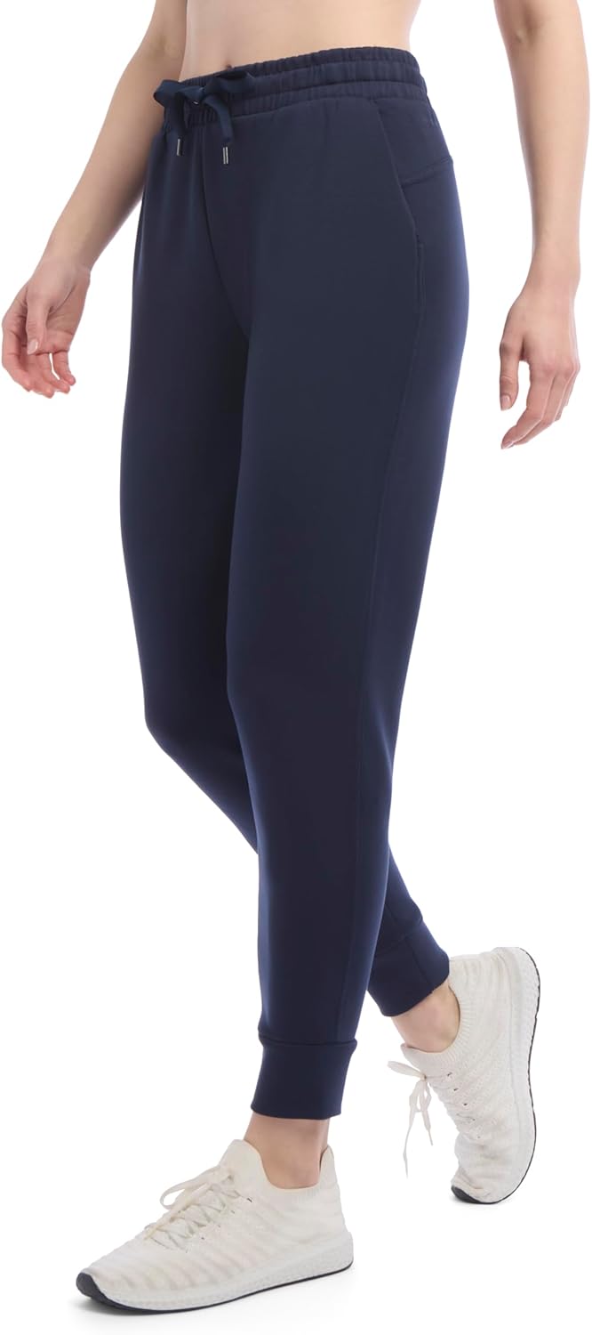 Danskin Womens Fleece Luxe Double Knit Jogger Sweatpants - Image 3