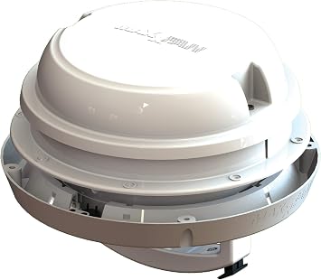 MAXXAIR VENT Maxx Air fan Dome +, 6 Fan, Led, White