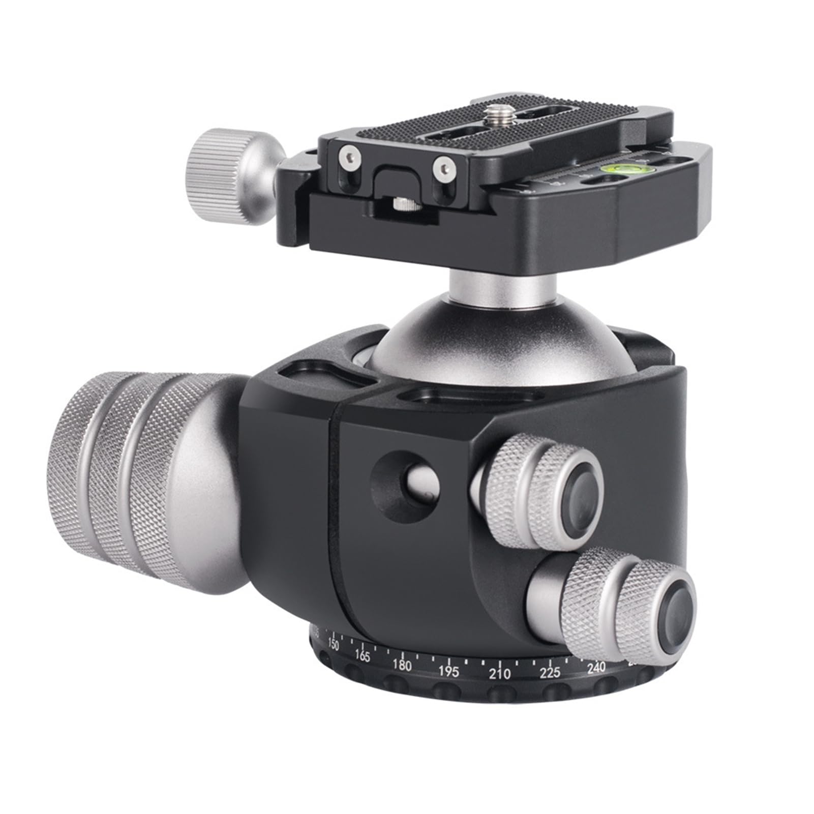 Generic Rótula de Bola de Trípode de Perfil bajo para Trabajo Pesado de 55 Mm para Telescopio de Cámara DSLR, Soporte Sólido como una Roca para Configuración Profesional, Función Panorámica para