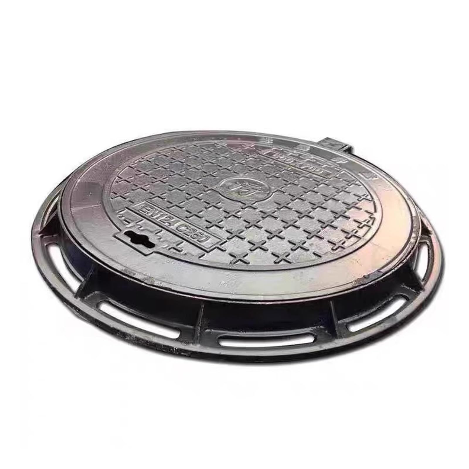 GJMSSMY Heavy-Duty Cast Iron Manhole Cover, Non-Slip for Sewer Pit, Drainage Cover for Outdoor Use, 70 * 80 * 3cm, Ideal for Driveways and Wastewater Basins