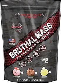 Hipercalórico Bruthal Mass Gain 3kg - Bruthal Sports (Vanilla Ice Cream)