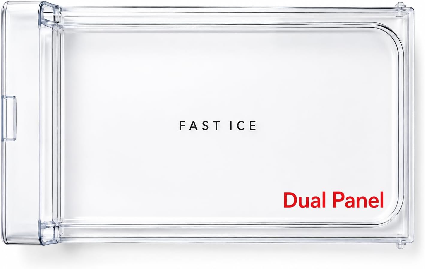 Sanavyaยฎ Freezer Door with Lock Compatible with Whirlpool Single Door Refrigerator | Transparent Freezer Flap | Height 18.8 cm | Durable Replacement Freezer Door Cover