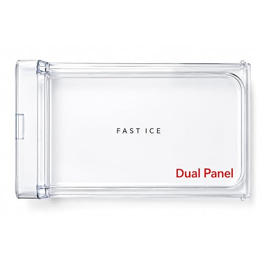 Freezer Door Compatible with Whirlpool Refrigerator Freezer Ice Box Cover Height 18.8 cm Approx