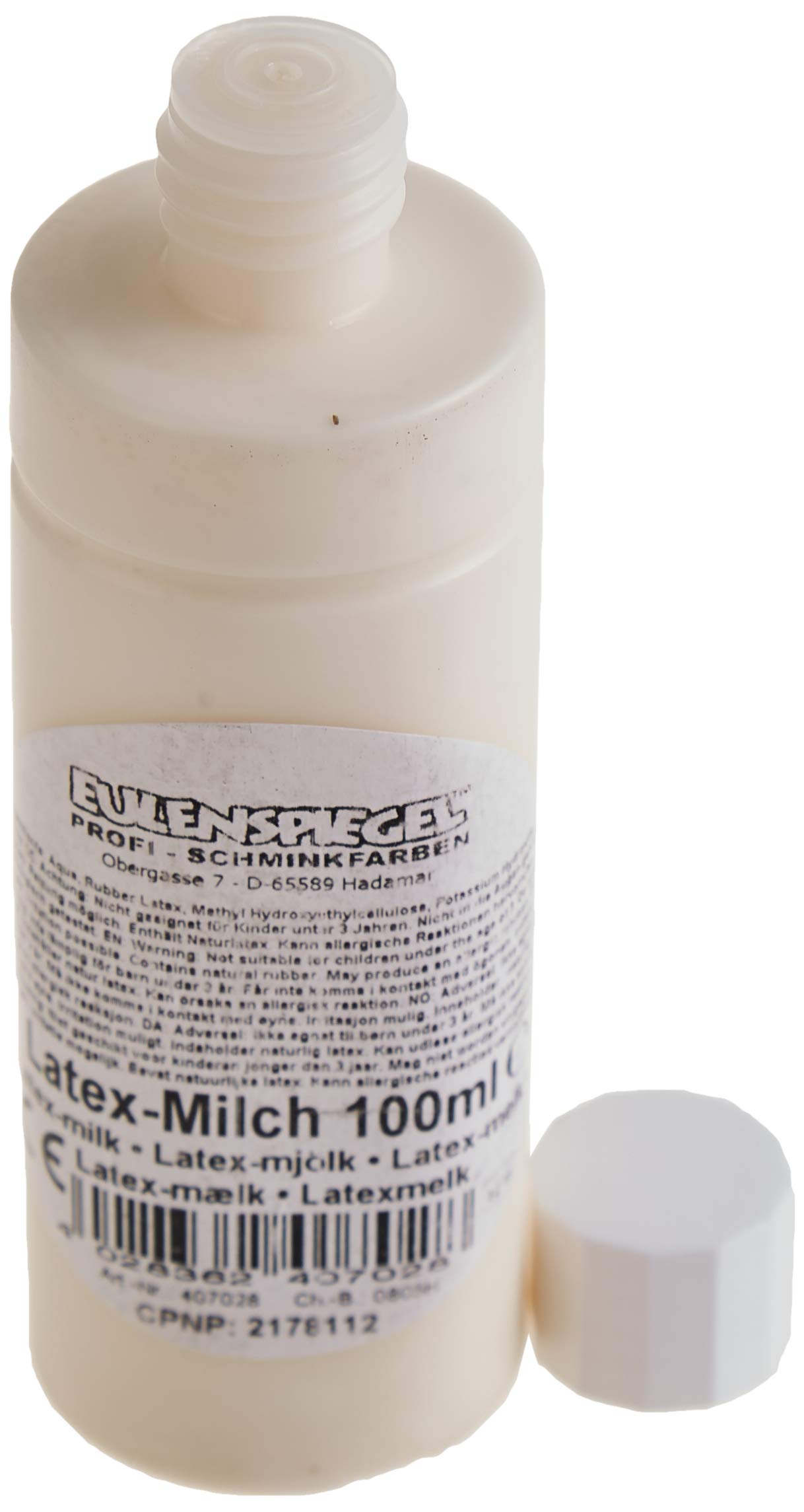 Eulenspiegel 407028 - Profi-Schminkfarben Latex-Milch, 100 ml, Halloween, Karneval, Mottoparty (Packung mit 2)