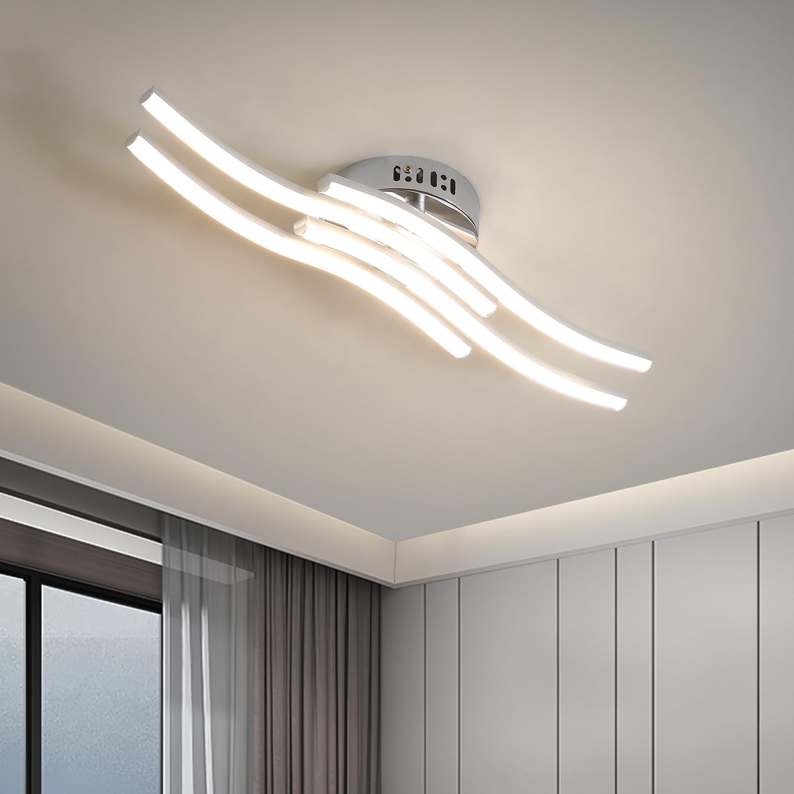 Plafoniera LED Soffitto 30x30 Cm | Luce Bianca Naturale 4000K Per Interni Moderni - Foto 2