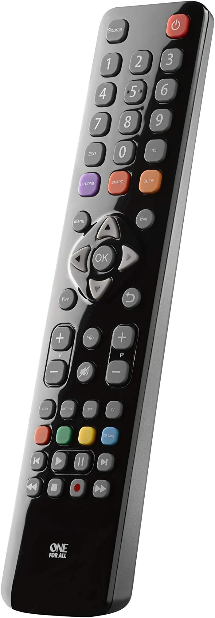 One For All Thomson TV Replacement remote URC1922 – Works with ALL Thomson televisions (LED,LCD,Plasma) – Ideal TV replacement remote control with same functions as the original Thomson remote - black