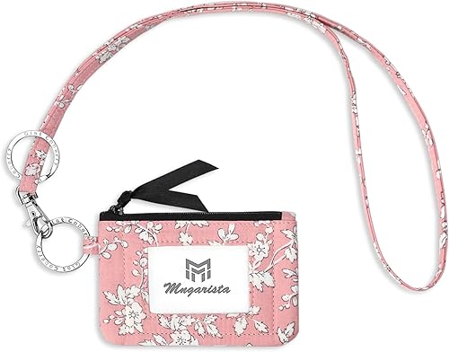 Miniatura 8 de MNGARISTA Funda de identificación con cremallera y cordón, cartera con cordón de moda, cartera de identificación con cordón, polihimnia