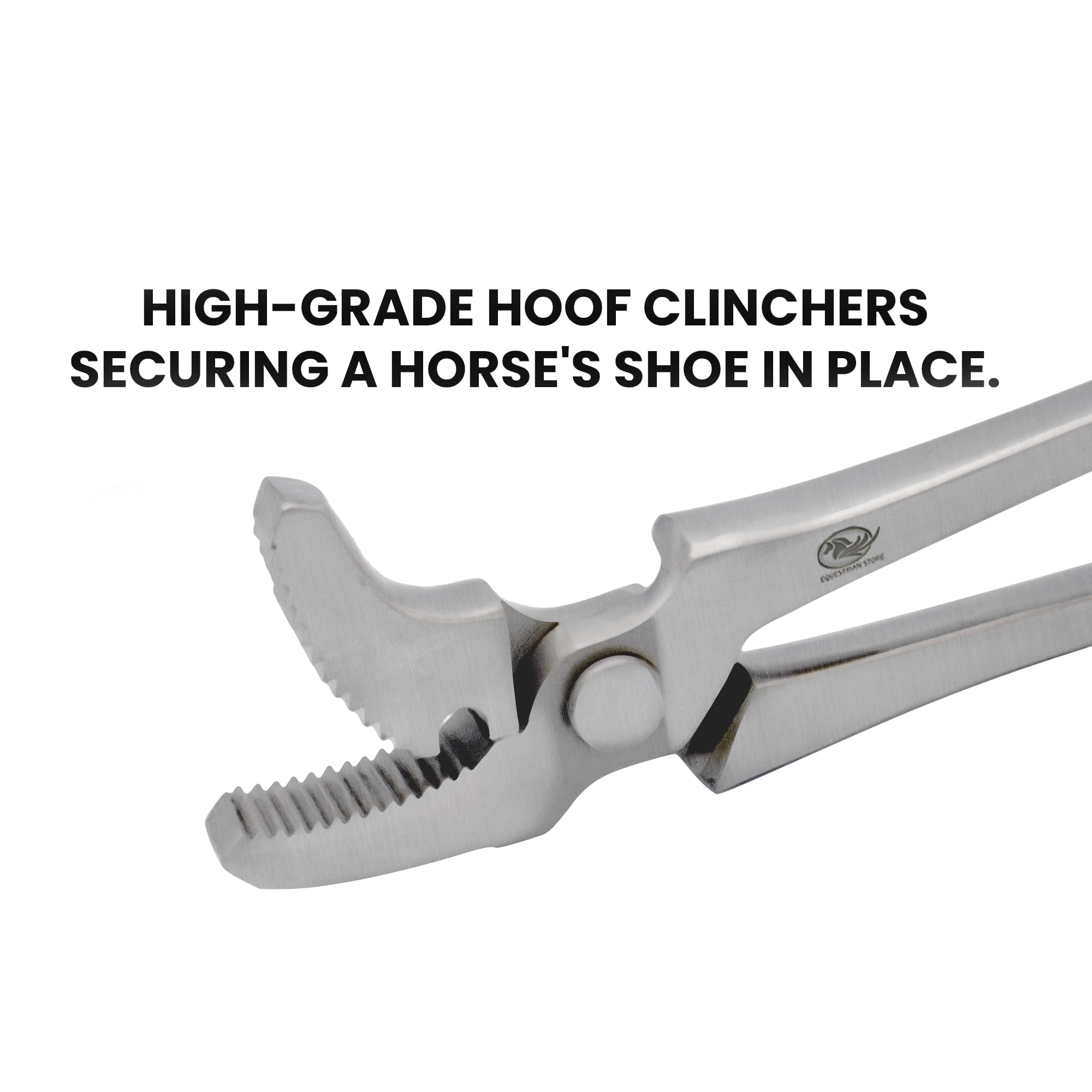 EQUESTRIAN STORE Profesjonalne szczypce do kopyt, 38 cm, ze stali chromowo-wanadowej, ręcznie ostrzone, precyzyjne ostrza, dla kowali i profesjonalistów od koni (Hoof Clincher Alligator)