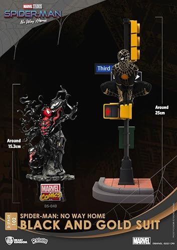 Miniatura 9 de Spider-Man No Way Home Black & Gold DS-102 D-Stage Diorama Estatua