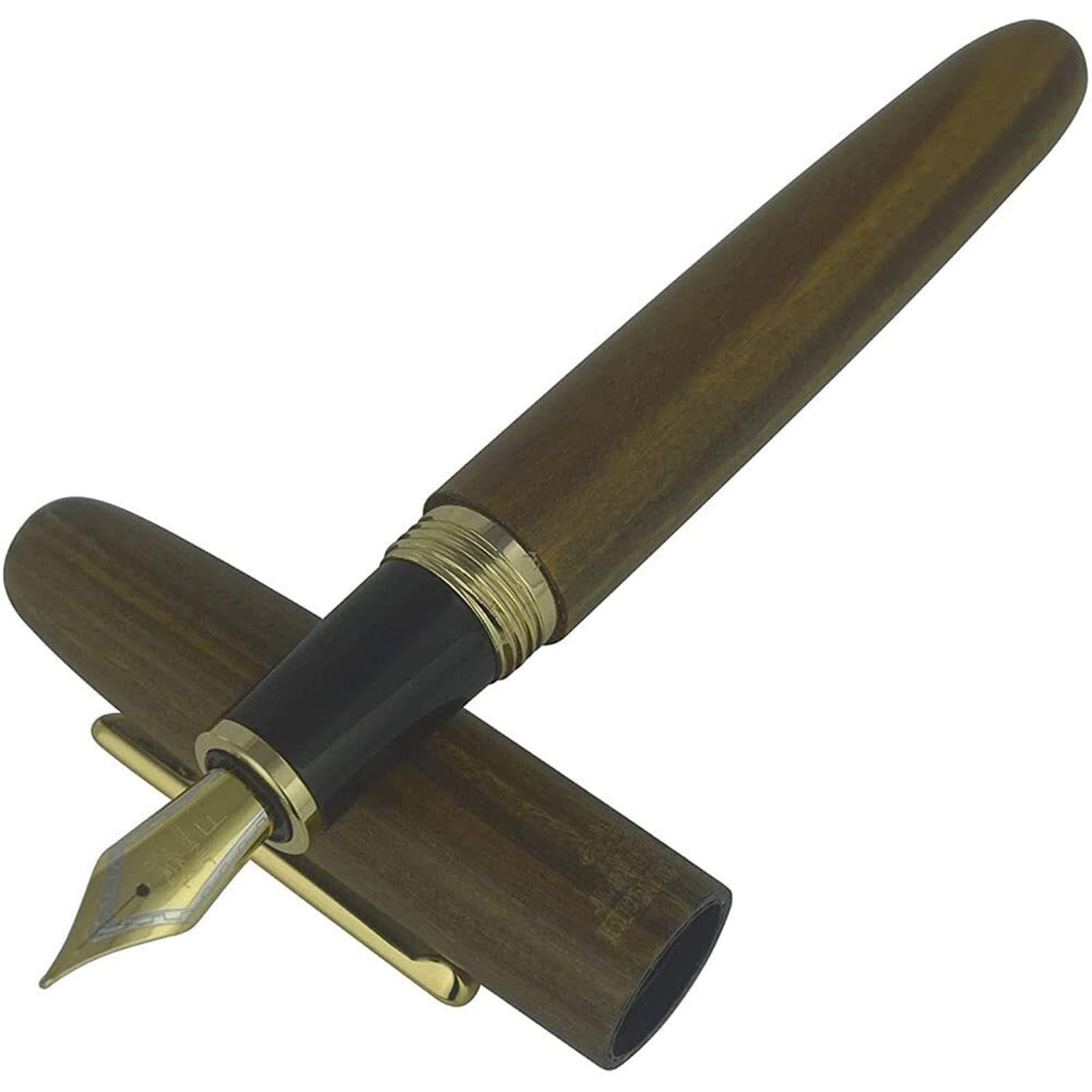 Penna in legno dal design classico con convertitore liscio penne