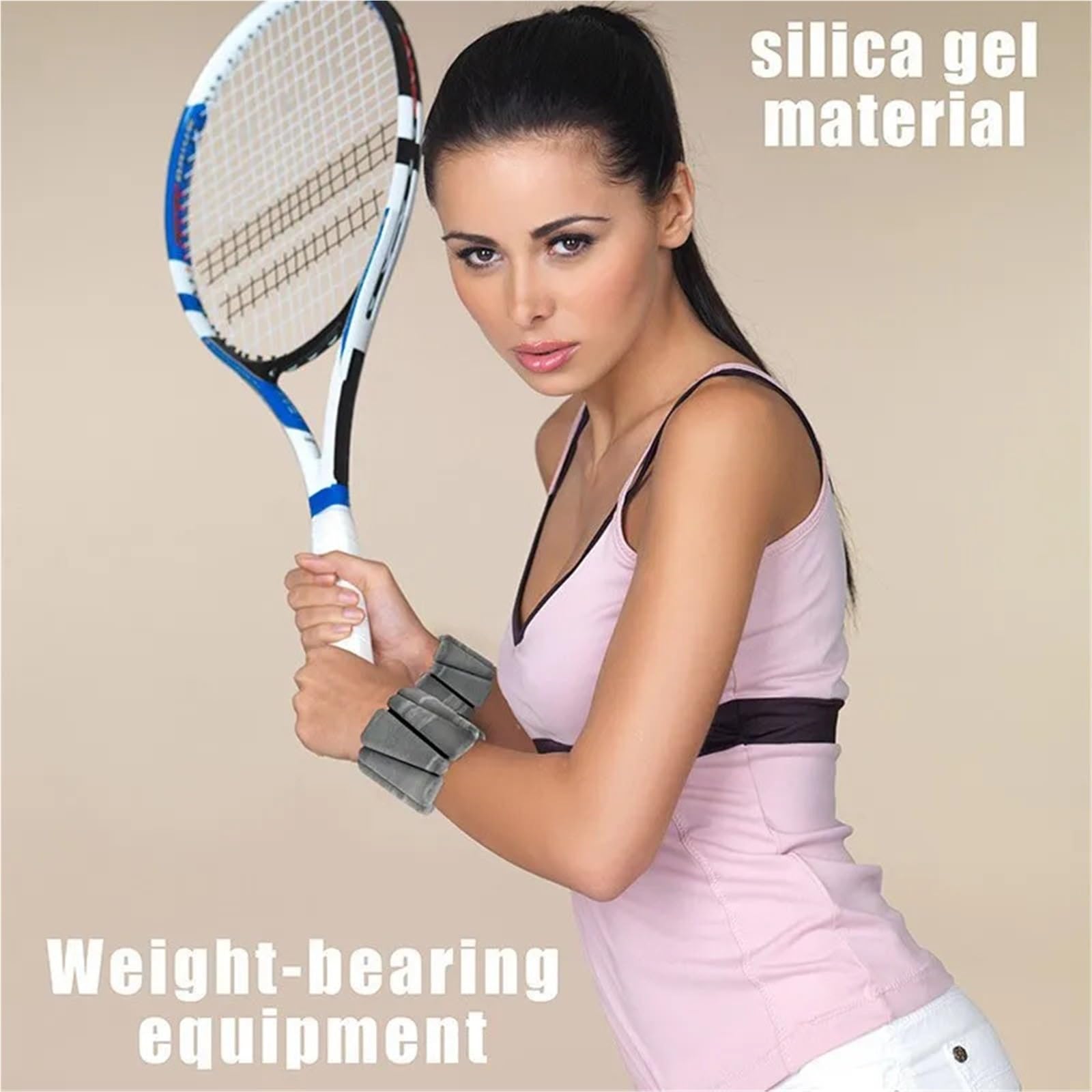 Cavigliere Pesi Braccialetto con pesi for esercizi da 450/900 g, regolabile, con cinturino in silicone for caviglia, palestra, allenamento all'aperto