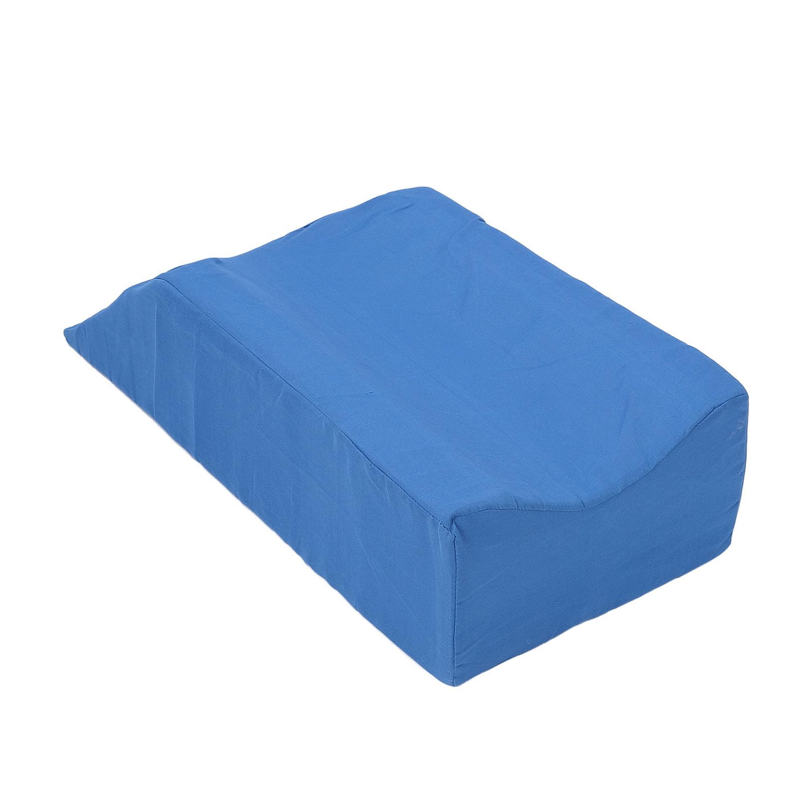 Pilipane Almohada de elevación de piernas, cojín ergonómico de espuma de alta densidad con diseño en forma de U para recuperación del sueño y alivio del dolor, azul, 59x28x15cm