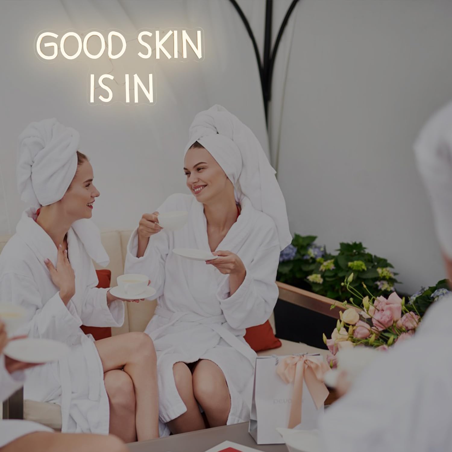 Good Skin Is In Neon Sign Beauty Neon Light for Wall Decor Skin Light Up Sign Dimmable Led Beauty Room Decor for Business, Salon Room - Image 2