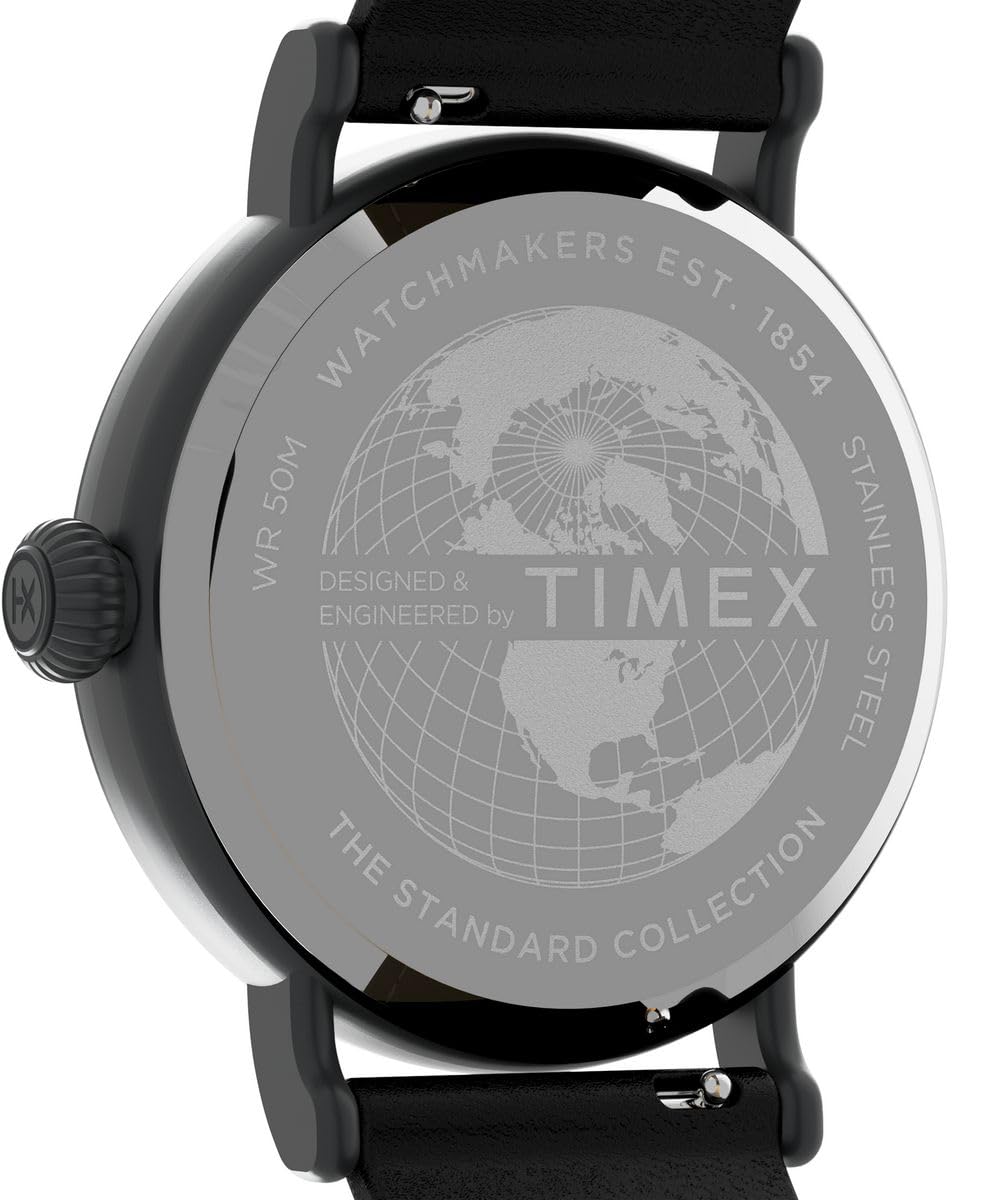 Timex Herren Analog Quarz Uhr Waterbury Standard Dia de los Muertos mit Lederarmband