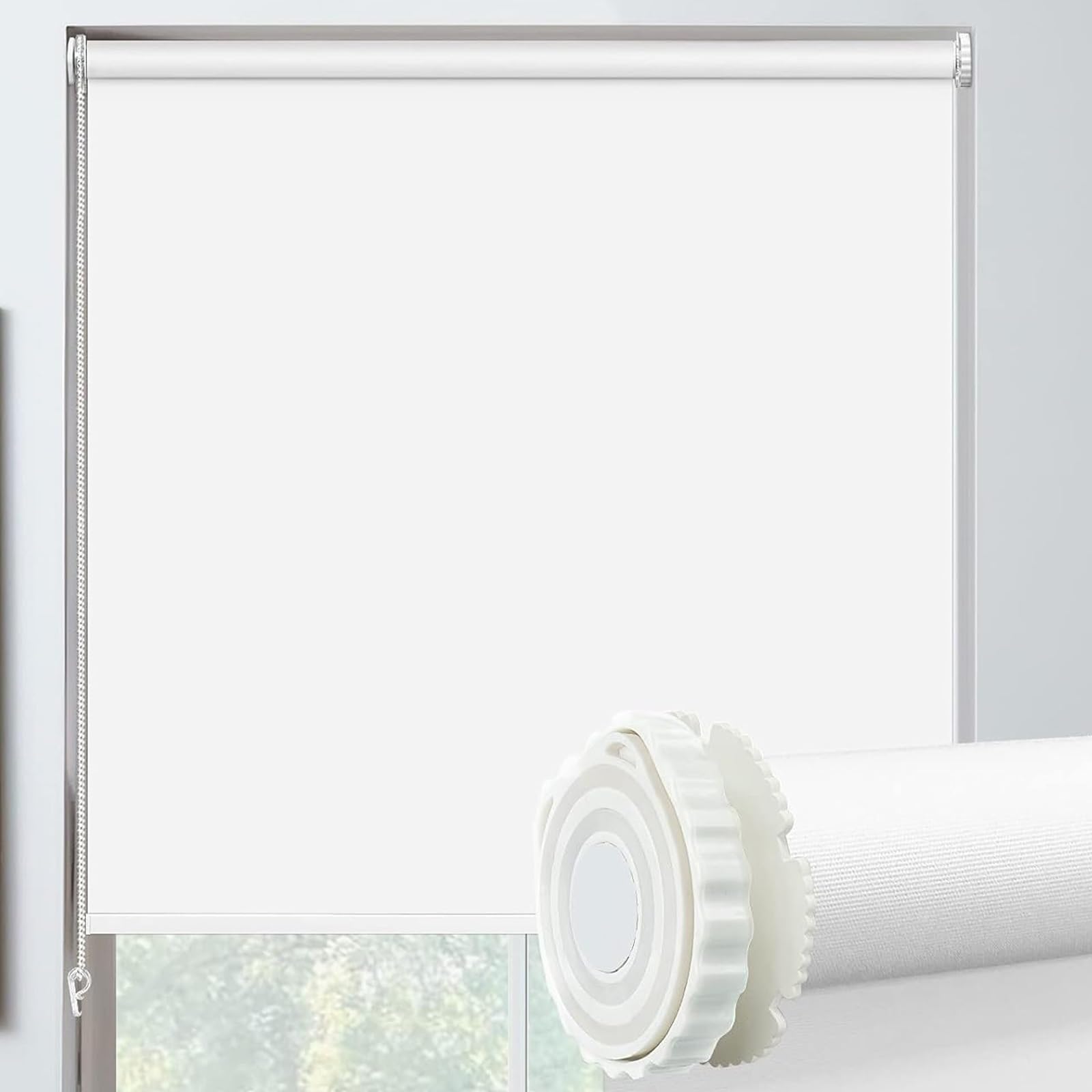 Store enrouleur jour nuit 110 x 70 cm occultant thermique pour fenêtre