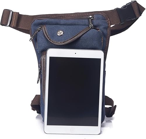 Miniatura 3 de Riñonera ajustable para deportes al aire libre, Marrón, Bolsa deportiva con múltiples bolsillos