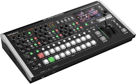 Roland Professional Hybrid V-160HD Streaming Video/Audio Switcher V-160HD | 16-input video switcher with 7 assignable outputs for hybrid events, live streaming and professional broadcast