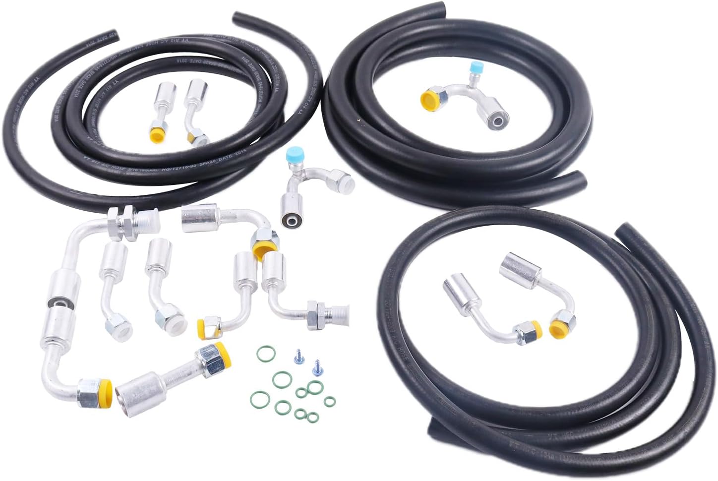 Air Conditioning Hose Fitting Kit #6#8#10 AC Hoses W/Seals & O-Rings HoseUniversal