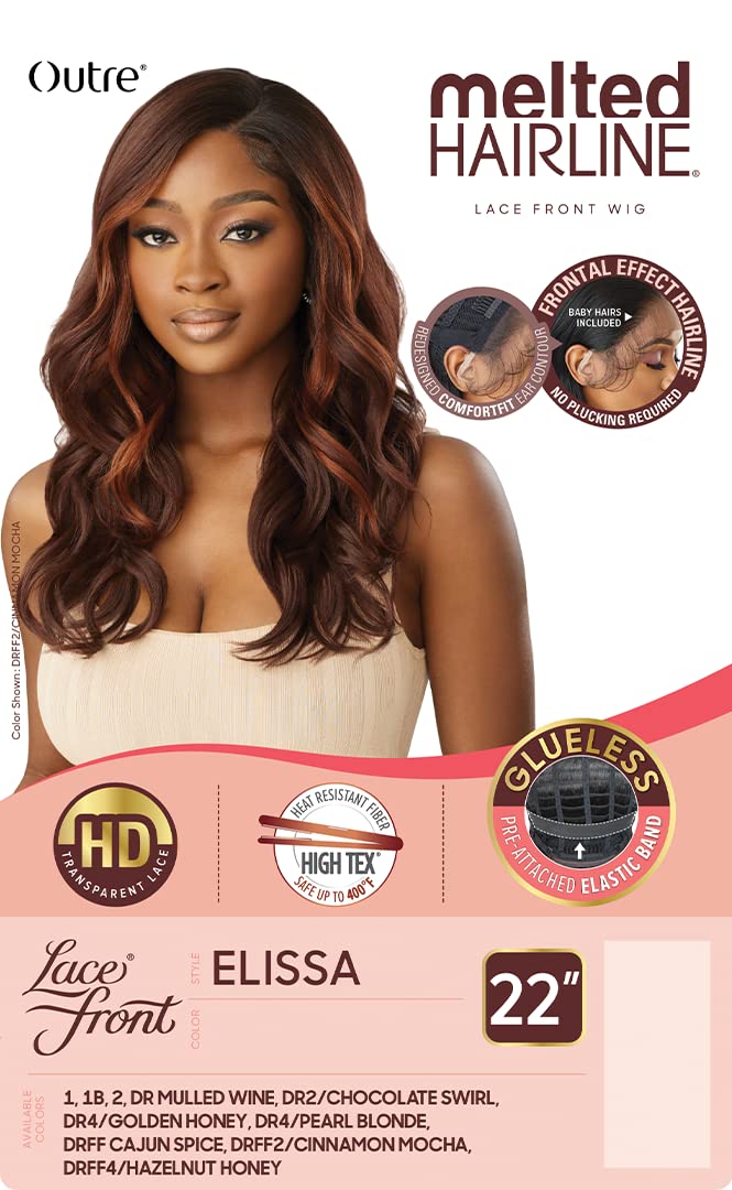 Outre Lace Front Wig - Melted Hairline - Elissa (OFF BLACK 1B)