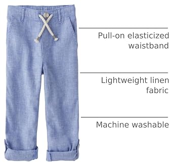 Gymboree boys And Toddler Pull on Linen Pants
