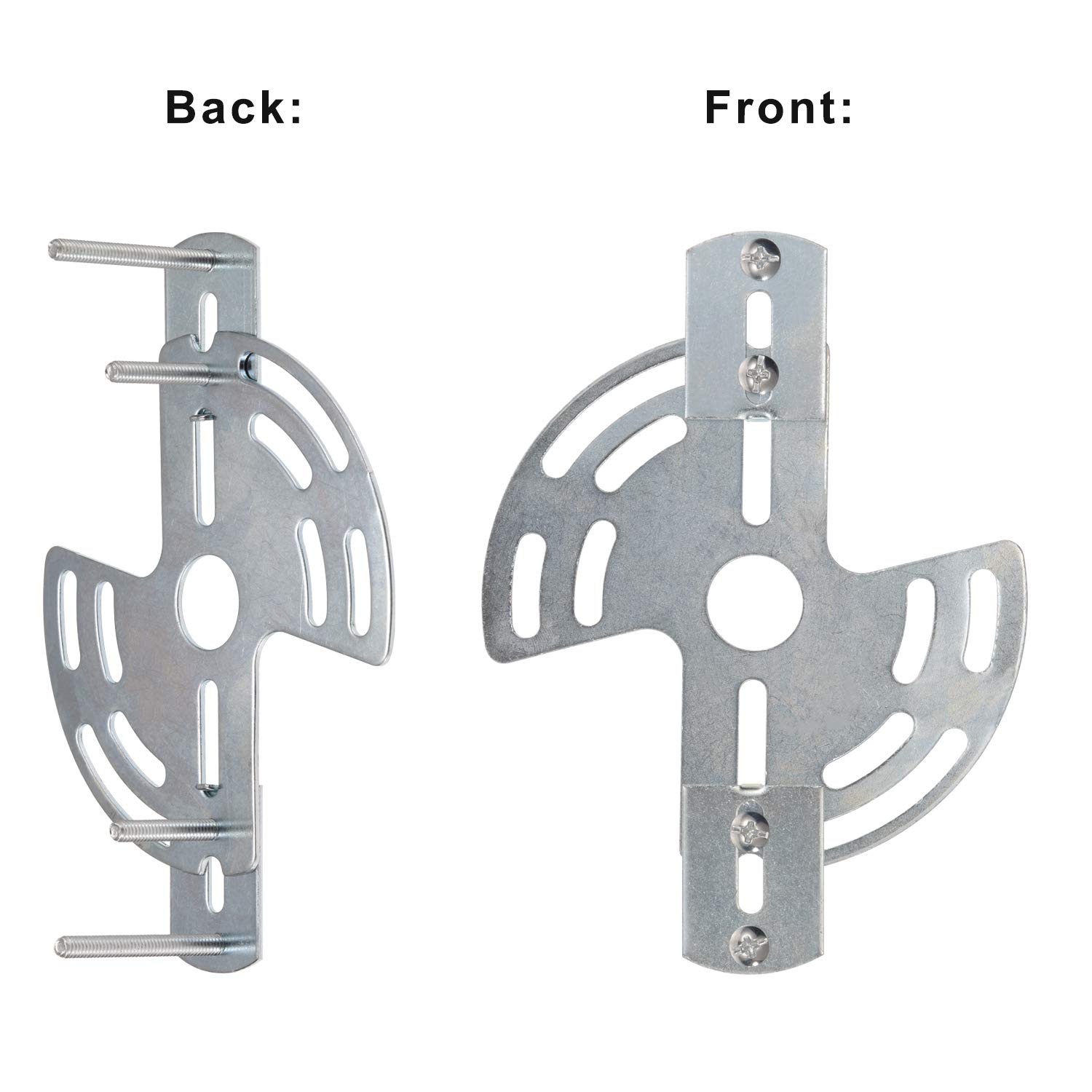 Canomo Lighting Adjustable Crossbar Kit Multifunctional Light Fixture Crossbar Plate Support to 35lb for Mount Wall Light, Close to Ceiling Light, Chandelier, 1 Set (Pack of 2) — Amazon image 2
