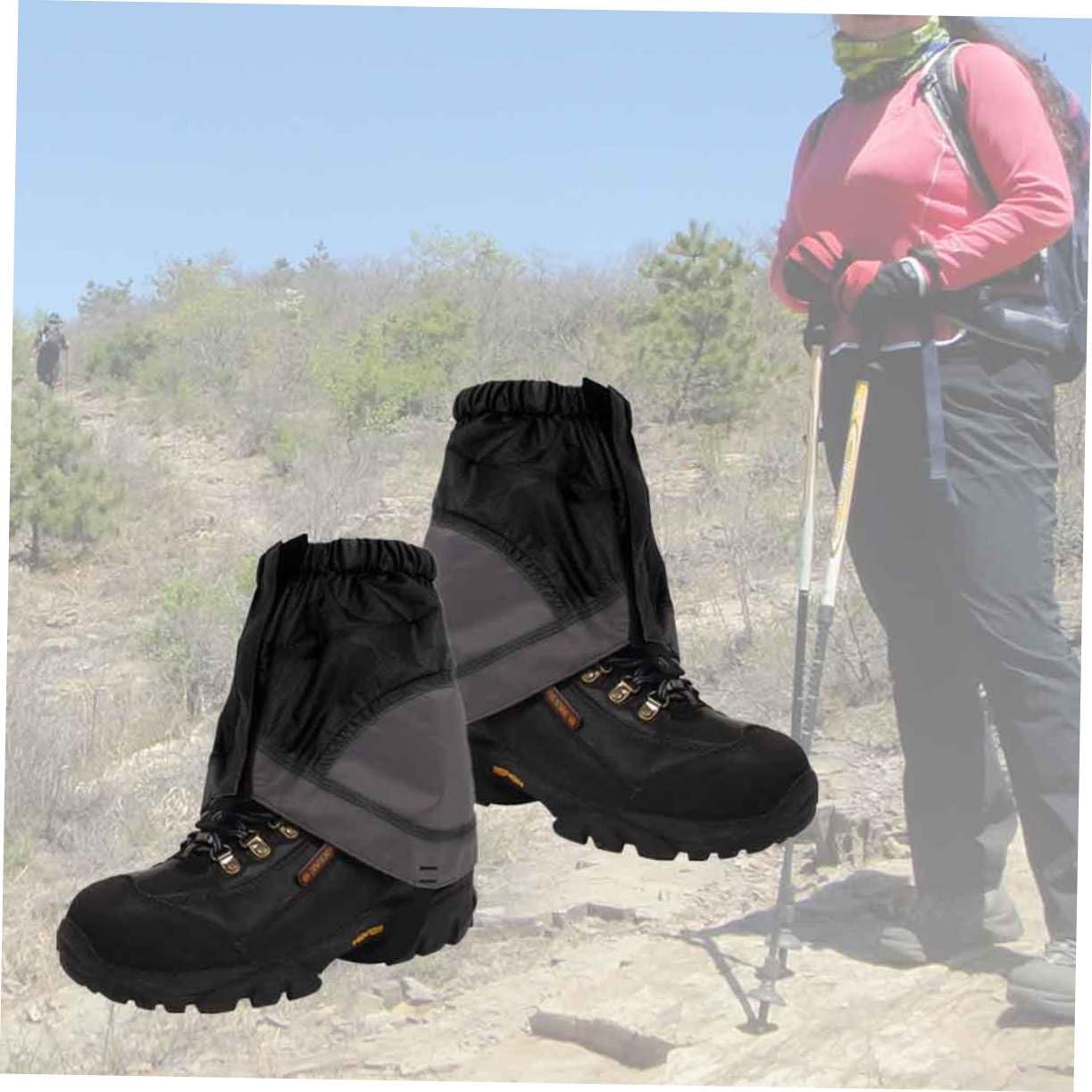 Toddmomy 2 Piezas Polainas De Nieve Investigación Al Aire Polainas Al Aire Polainas De Montaña Protectores De Zapatos Polainas De Senderismo Impermeable Botas De Montaña Hombre
