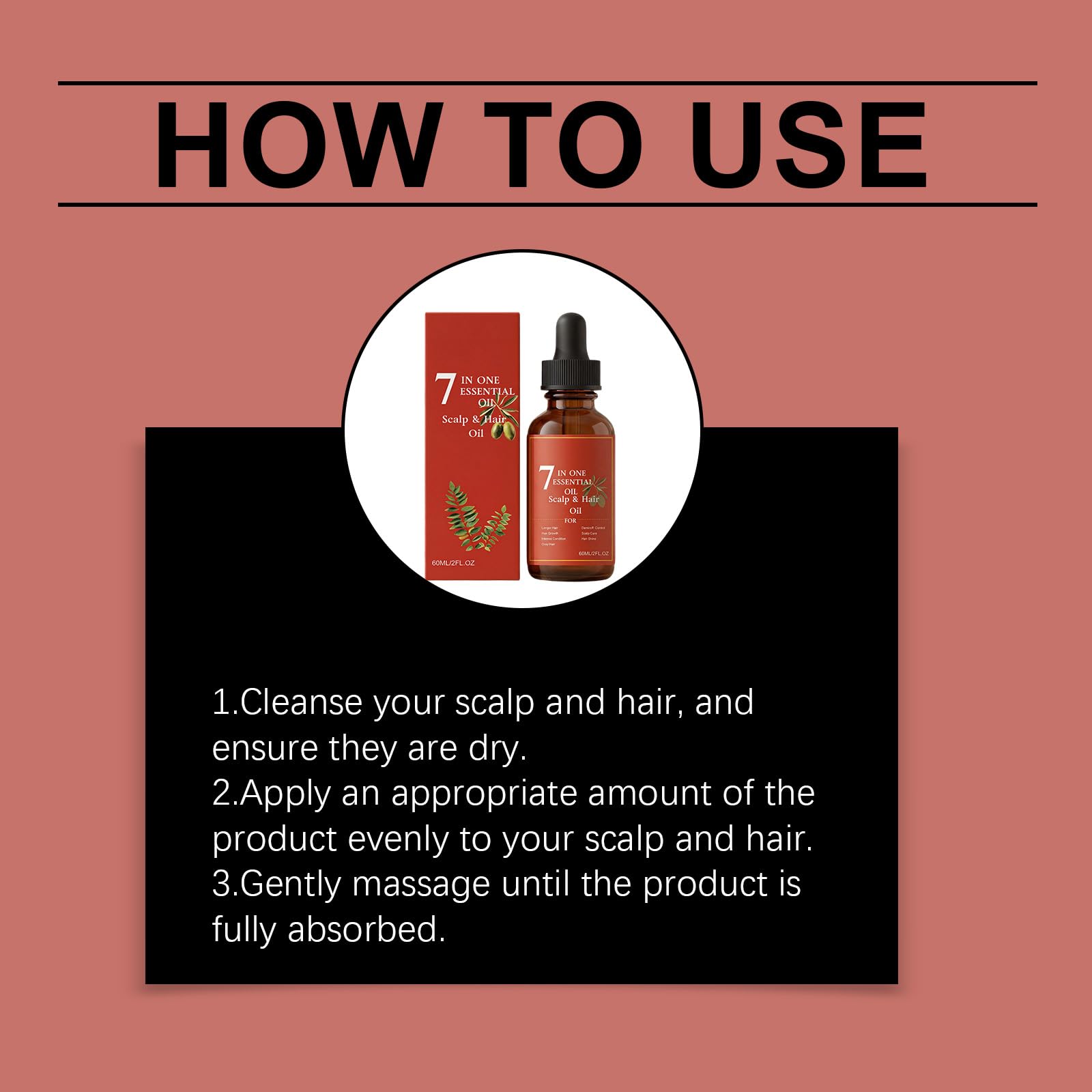 Hair Grow 7 One Essential, naturalne serum do włosów, pielęgnacja kędzierzawych i zniszczonych, w przypadku przerzedzania, naprawia uszkodzenia, lekka, nietłusta formuła, intensywnie pielęgnuje skórę