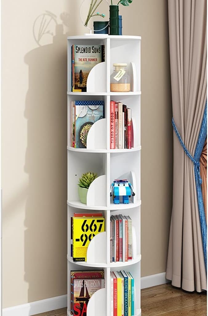 FROPIJ Draaibare boekenkast, 360 graden display, boekenplank, draaibaar FROPIJ Draaibare boekenkast, 360 graden display, boekenplank, draaibaar