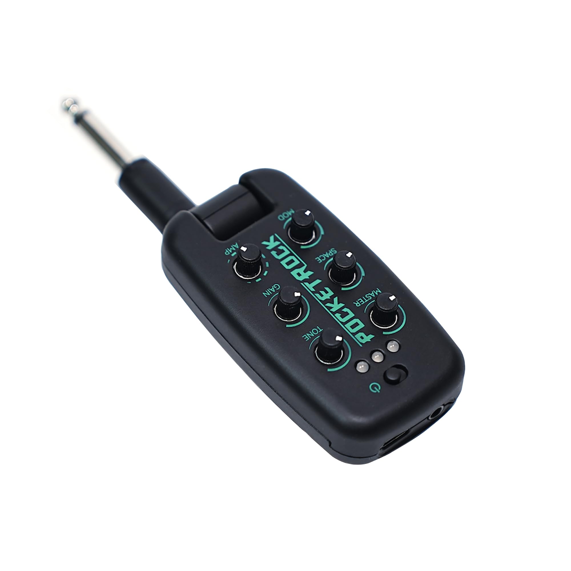 EROK Amplificatore per cuffie per chitarra con 9 toni di simulazione, effetti tascabili portatili ricaricabili tramite USB, con funzione wireless, supporto registrazione OTG