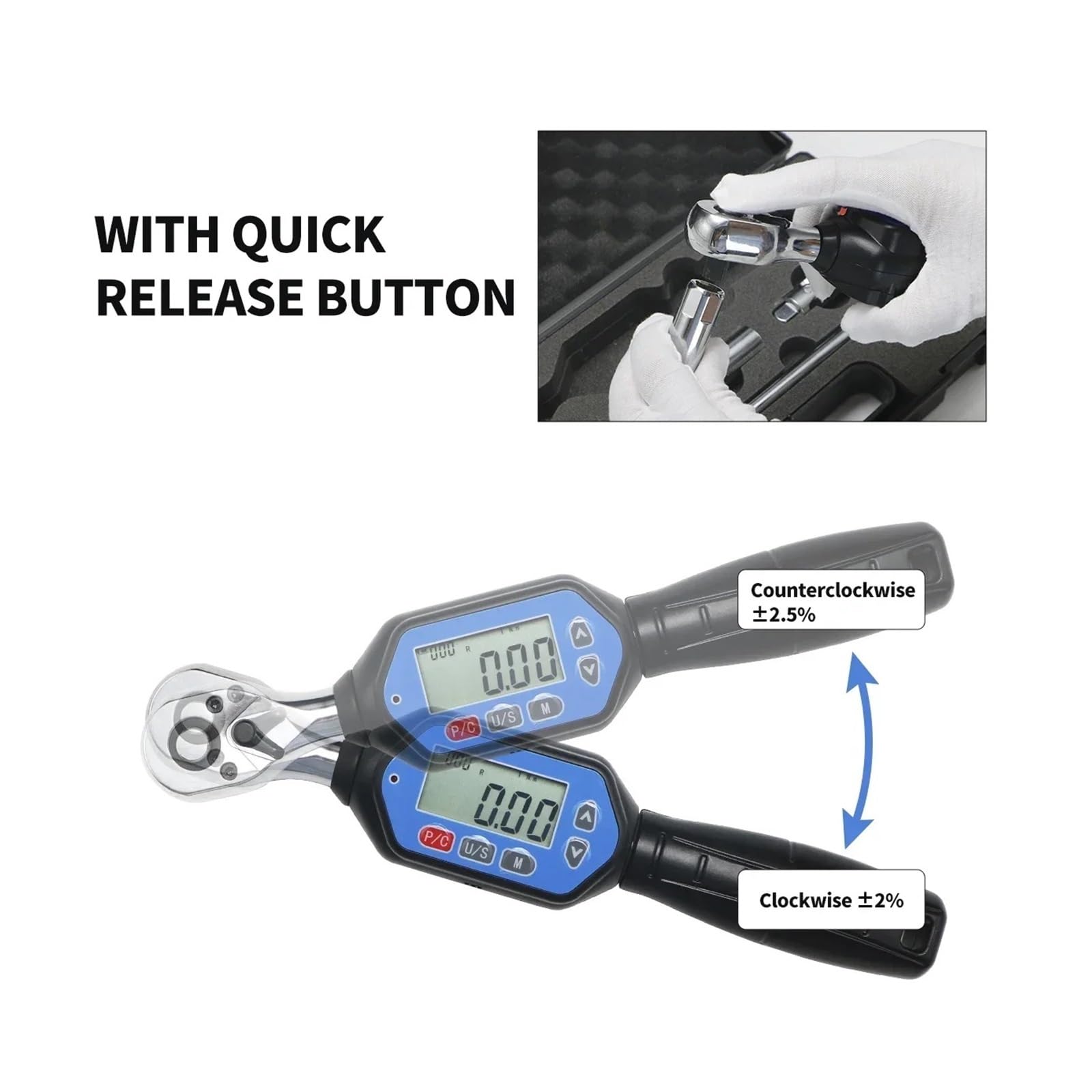 Cyfrowy zestaw kluczy dynamometrycznych – precyzyjne narzędzie do naprawy grzechotki do konserwacji roweru