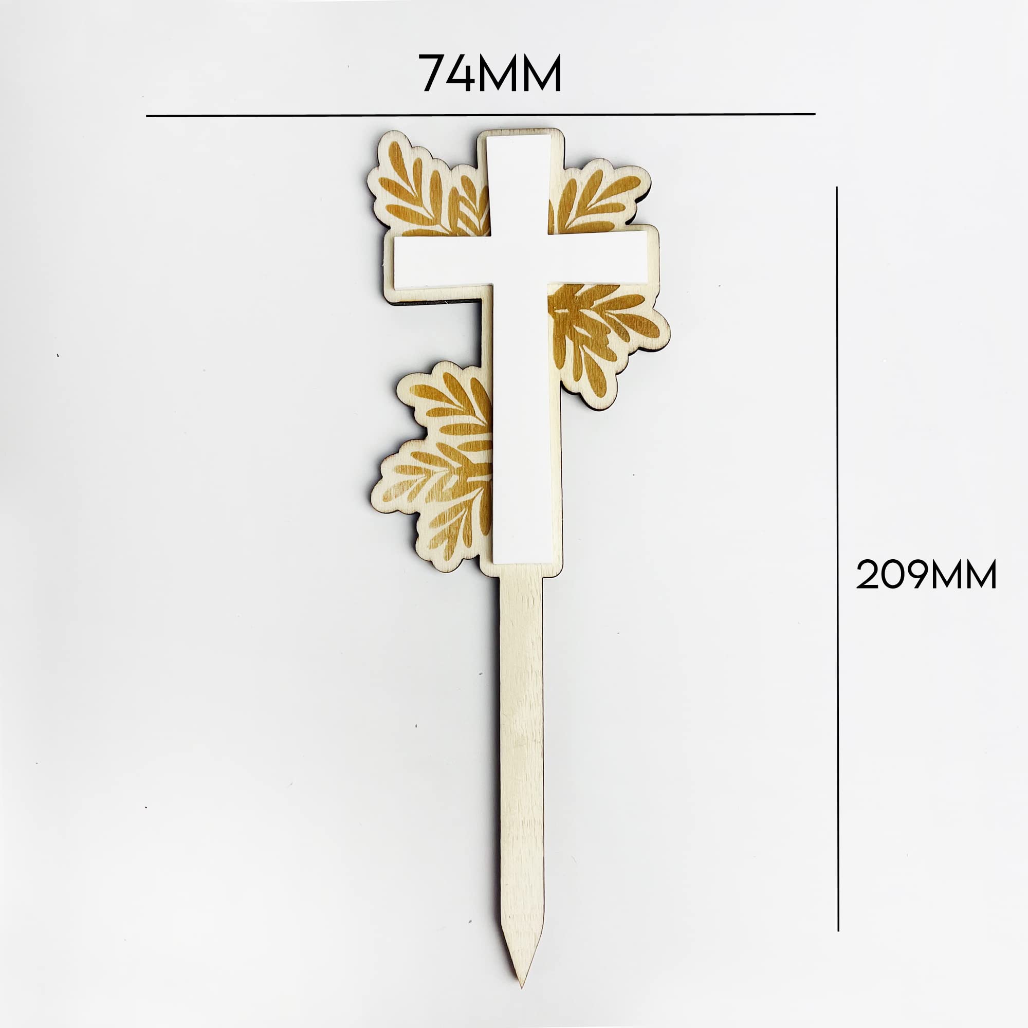 Cake Topper for Christening and Communion Cross - Image 3
