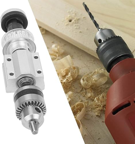 Miniatura 3 de ViaGasaFamido Mini adaptador de mandril sin alimentación Montaje de husillo de alta precisión DIY carpintería de corte de mesa de molienda accesorio