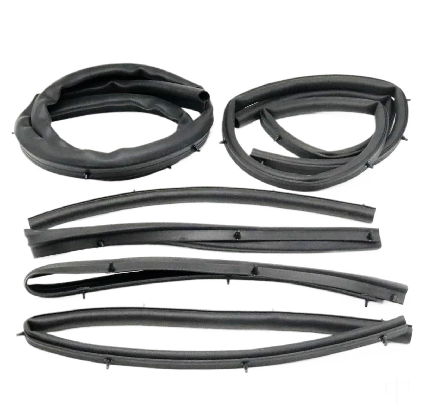 Beltline Molding for Mitsubishi for Pajero for Montero 2007-2020 Front Hood Weatherstrip Seal 6Pcs