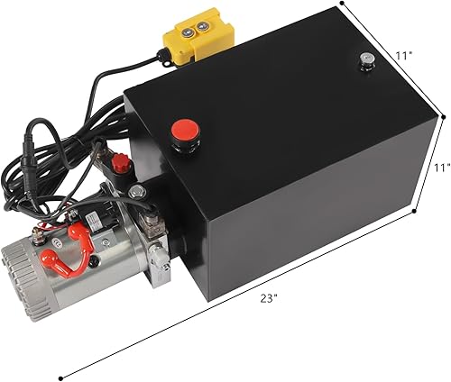 Miniatura 2 de Unidad de potencia hidráulica Bomba hidráulica de doble efecto de 20 cuartos de galón 3KW 12V DC Bomba hidráulica eléctrica Unidad de paquete de