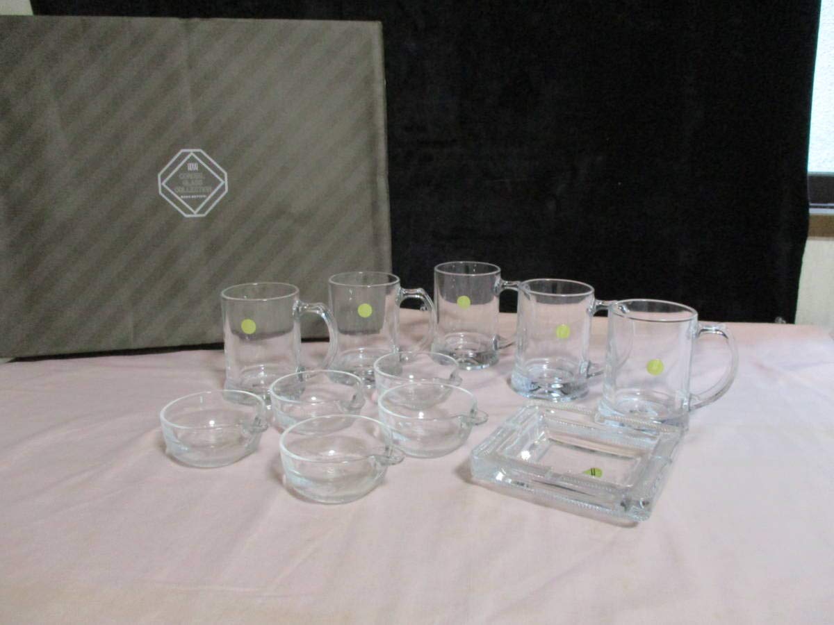 Amazon｜鶯 HOYAクリスタル ビアジョッキーグラスとおつまみ皿の