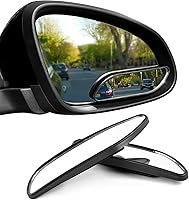 2-Pack Adjustable Wide-Angle Blind Spot Mirrors for Cars, SUVs, Trucks - HD Convex Framed Rearview Mirrors with Durable ABS Frame