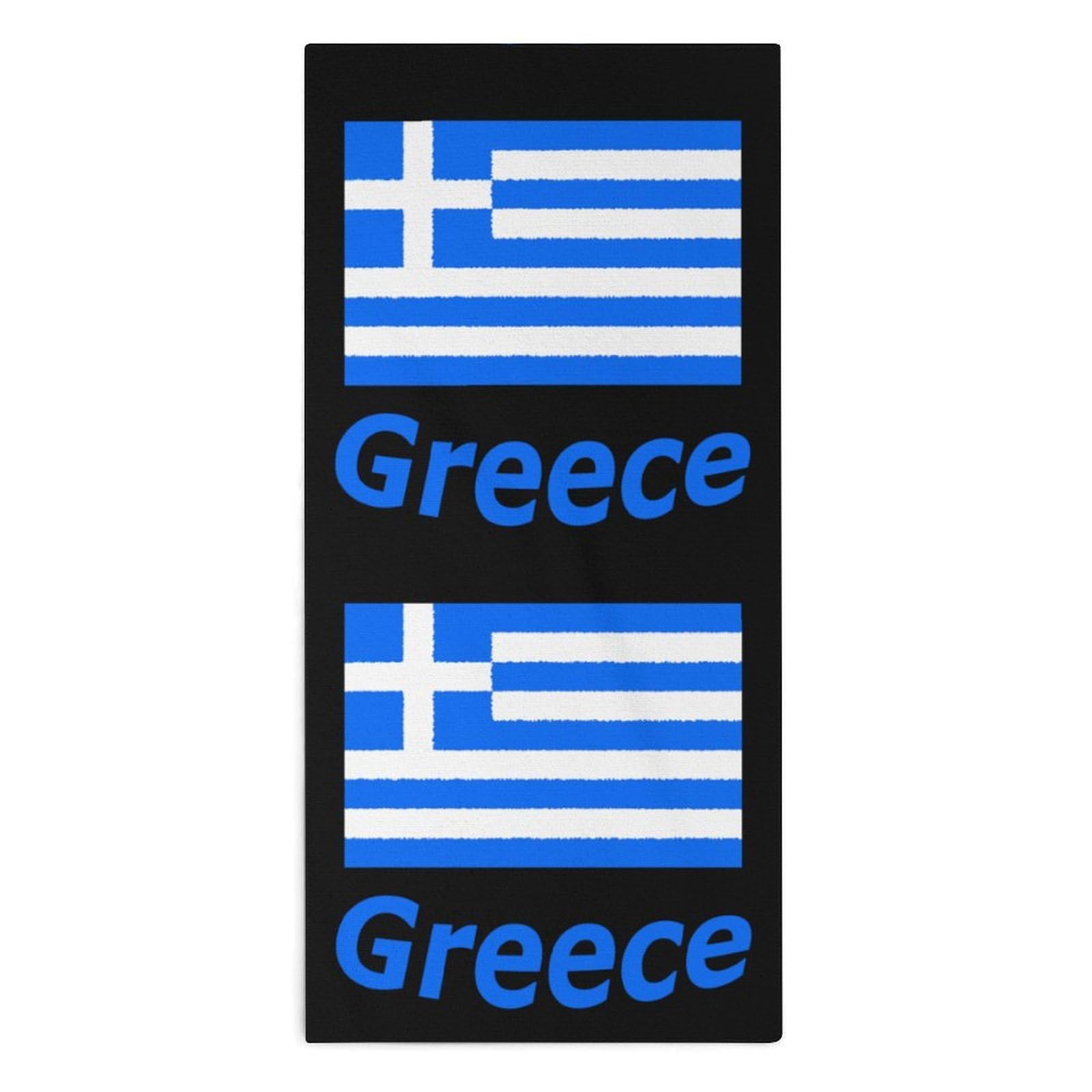 Greece Flag Hand Towels Soft Face Towel Gym Bathroom Travel Hotel 13"x28"