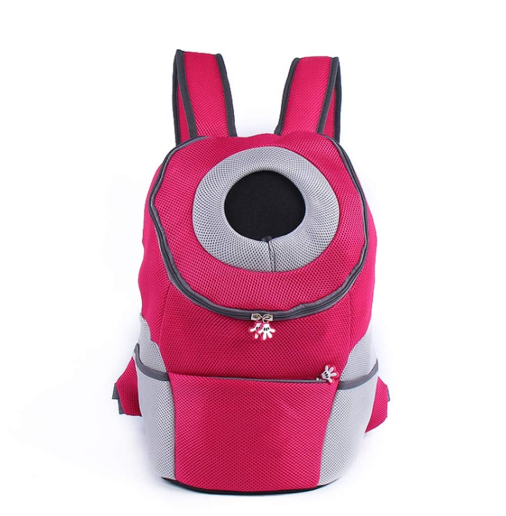 Sac à dos épaule respirant pour petit chien transport voyage rose