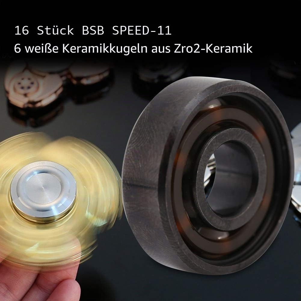 16 stücke Lager 8x22x7mm High-speed 608 Keramik Skate Kugellager für Inline Rollschuh zu Verbessern Geschwindigkeit