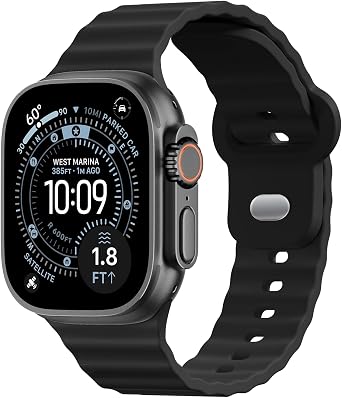 Sport Band for Apple Watch Ultra/3/2 Bands 49mm 46mm 45mm 44mm 42mm 41mm 40mm 38mm iWatch Wristband for Men Women,Waterproof Silicone Strap for Apple Watch Series 11 10 9 8 7 6 5 4 3 SE 3/2nd 41 45 mm