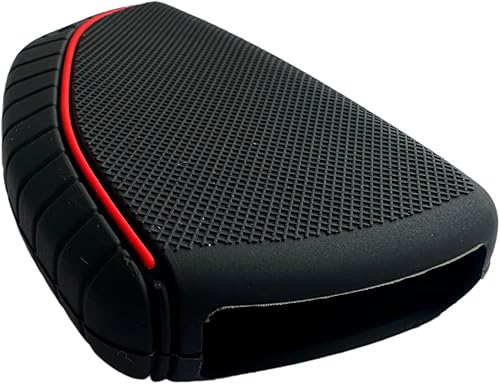 Miniatura 3 de KAWIHEN Funda de goma de silicona para llavero compatible con Chevrolet Chevy Suburban Tahoe GMC Yukon 2020 2021 2022 2023 (6 botones, negro con