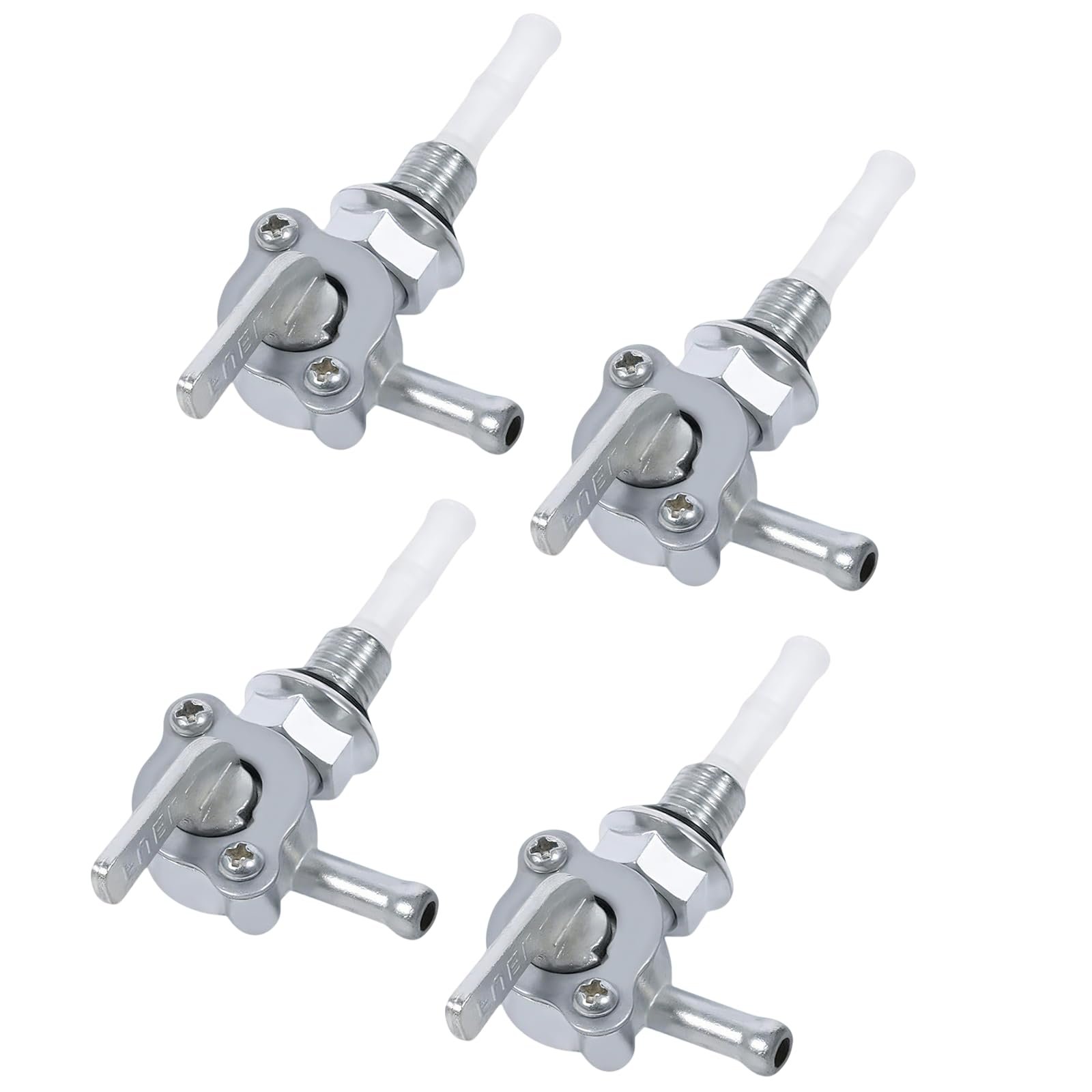 4 Stück Benzinhahn Schalter, Kraftstofftank Benzinhahn Schalter, M10 Benzinhahn Universal, Benzinhahn Kraftstoffhahn für Generator Kraftstofftank Motorräder Geländewagen