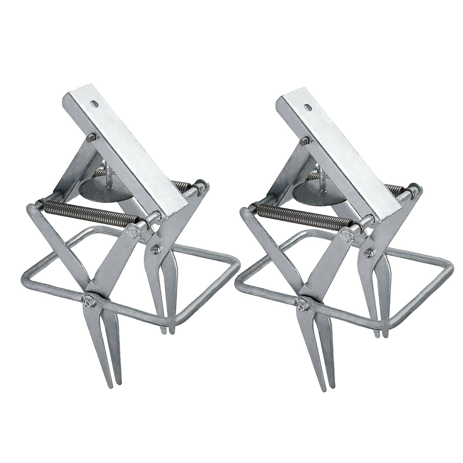 FPS (2 Pack Easy Set Mole Traps Easy One-Step, Out-of-Sight, Galvanized Steel Sold ONLY by Fox Peak Supply